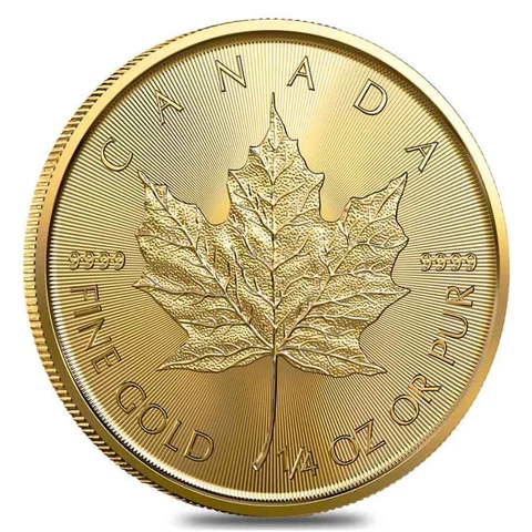 2023 1/4 oz Canadian Gold Maple Leaf $10 Coin .9999 Fine BU (Sealed) Cover