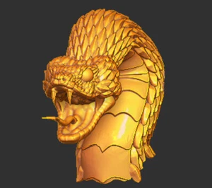 Snake Warrior v4 custom print head for 4" 6" 7" 12" action figures - Picture 1 of 1