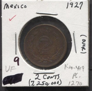 1927- Mexico- VF/2 Cents - Picture 1 of 2