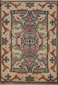 Luxurious Handcrafted Indian Wool Rug Thick Plush 2x3 ft - Picture 1 of 8