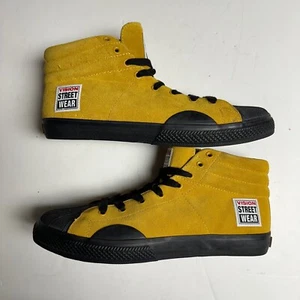Vision Street Wear Suede Hi, Vintage, Mustard / Black, VMF4FWSH02, Men's US 9 - Picture 1 of 13