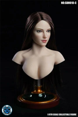 SUPER DUCK SDH018C 1:6 Head Sculpt Carved For 12'' Female Phicen TBL Figure Body - Image 1 of 4