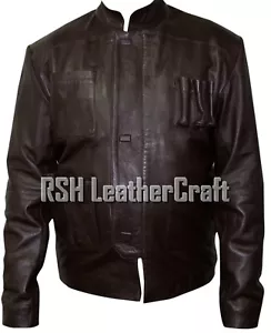 Han Solo Star Wars The Force Awakens dunkelbraune Echtlederjacke - Bild 1 von 6