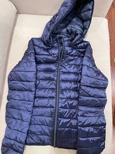 Okaidi kids blue puffer jacket Size 12, great confition - Picture 1 of 4