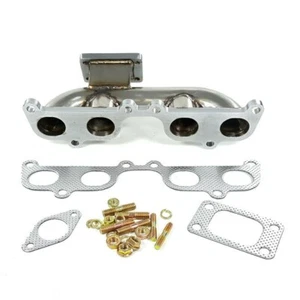 Turbo Exhaust Manifold Header For Toyota Tacoma Hilux 2.4L 2RZFE 2.7L T3 Flange - Picture 1 of 4
