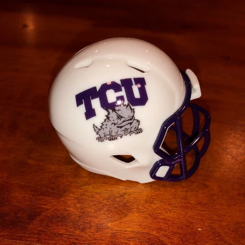 TCU Horned Frogs 2022 white custom pocket pro helmet Cover