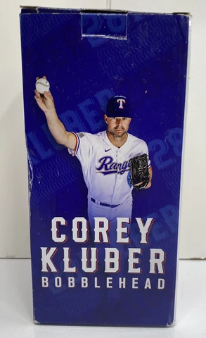 Corey Kluber Texas Rangers 2021 Bobblehead SGA - NO HITTER NIGHT, New With Box Cover