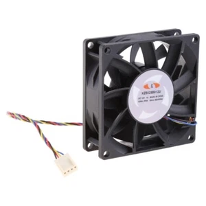 KZ8025B012U DC12V 1.00A PWM Cooling Fan 80x80x25mm 2 Ball Bearing 6500RPM 85.2CF - Afbeelding 1 van 8