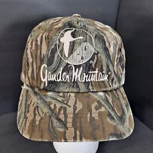 Vintage Gander Mountain Hat Cap Mossy Oak Camouflage Camo Adjustable Snapback - Picture 1 of 21