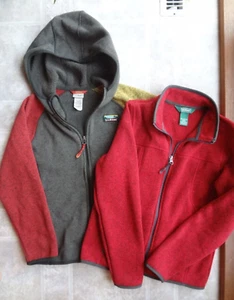 LL Bean Zip Up Fleece Jackets, Kid (M 10-12) Free Shipping - Picture 1 of 24