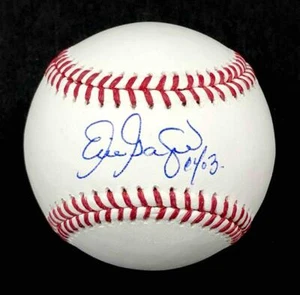 Eric Gagne nombre completo autógrafo "CY 03" firmado MLB béisbol BAS Beckett Witness - Imagen 1 de 4