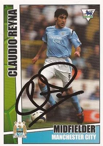 CLAUDIO REYNA SIGNED MAN CITY 2005/2006 PREMIER STARS TRADING CARD+COA - Picture 1 of 1