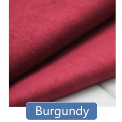 1M Faux Suede Fabric Suedette Premium Material Crafts Cloth Car Upholstery Solid - Image 1 of 4