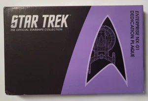 Star Trek USS Enterprise NX-01 Dedication Plaque Prop - Picture 1 of 3