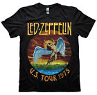 Led Zeppelin T Shirt Official Usa Tour 1975 Icarus Licensed Tee New S Xxl
