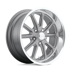 17 Inch Wheel Rim US Mag U111 Rambler Gray Machined 17x8 5x4.75 +1mm New - Picture 1 of 2
