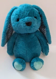 B. Softies TEAL BUNNY PELUCHE bambino pesato Lovey Happy Hues blu coniglio battat - Foto 1 di 8