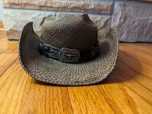 Stampede Hüte - brauner Cowboyhut mit Hutband Größe S - Bild 1 von 8