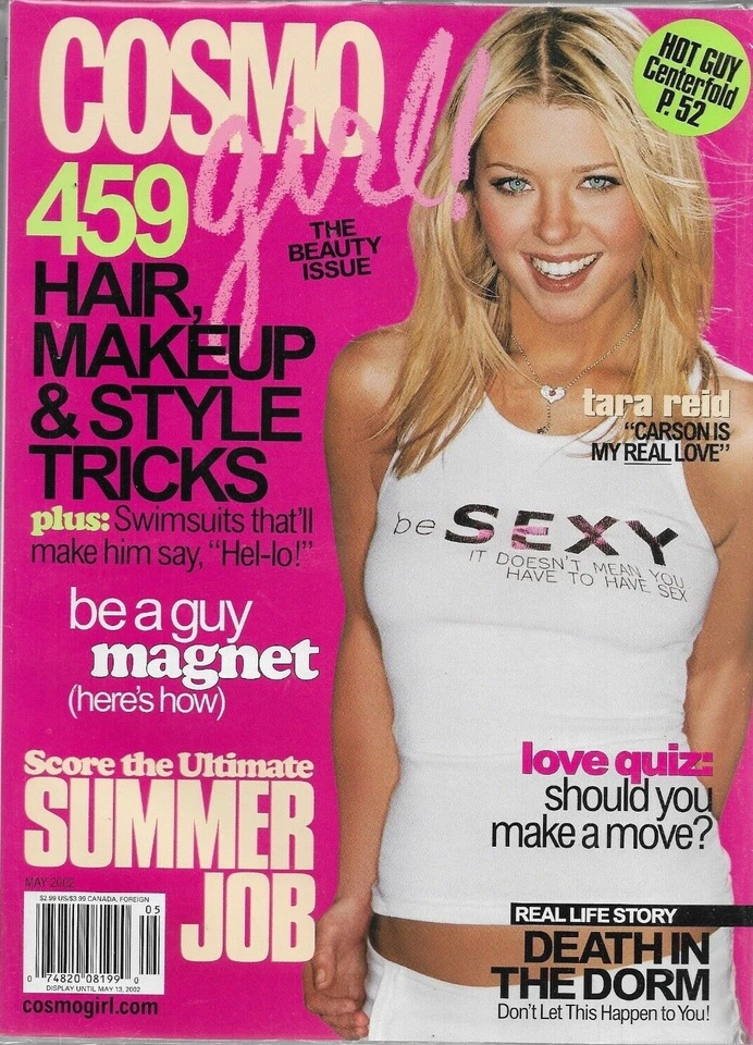 TARA REID - COSMO GIRL Mag  May 2002 - BRAND NEW - No Label - HIGH GRADE -Scarce Foto 1 de 1