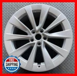Tesla Modèle 3 2021 OEM Usine Roue 19 " Jante 95132 Argenté #R - Photo 1 sur 1