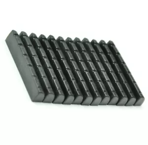 50pcs Universal Acoustic Guitar Bridge Nuts Replacement Plastic Black 43mm - Picture 1 of 4