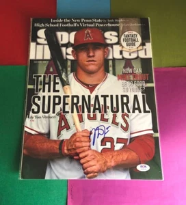 Mike Trout Rc 2012 SI Signed PSA / JSA Enlarged 11x14 Cover - WOW !! - Picture 1 of 12