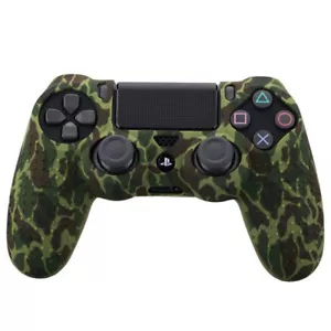 Camouflage Silicone Skin Case Gel Cover Grip for Playstation 4 PS4 Controller - Picture 1 of 11