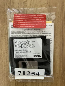 Microsoft MS-DOS 6.2+ full blistered floppy disk - Imagen 1 de 2