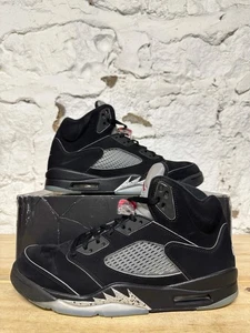 Air Jordan 5 Black Metallic Reimagined Größe 11,5 Gebraucht Sneaker HF3975-001 - Bild 1 von 7