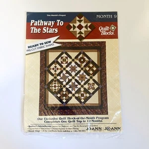 Quilt Block of Month JoAnn "Pathway to the Stars" 2001 MONTH 9 Rambling Roads - Picture 1 of 2