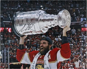 Aaron Ekblad Florida Panthers Signed 2024 Stanley Cup Champs 16x20 Raising Photo - Picture 1 of 1