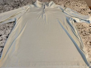 Nike Golf Mens Dri-Fit ADV 1/4 Zip Pullover Long Sleeve Shirt XL Beige - Picture 1 of 7