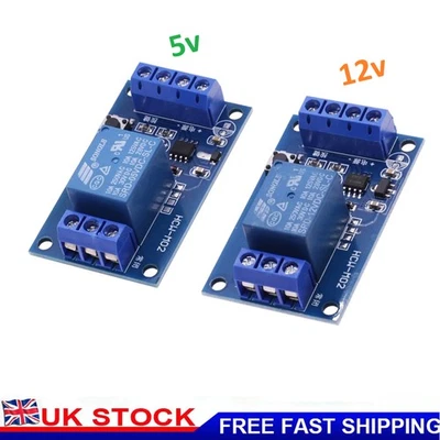 5V 12V Single Self Locking Latching Bistable Interlock Relay Module Switch - Image 1 of 4