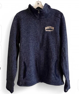 Women’s Boston University Blue Fleece Jacket Size S - Image 1 of 4