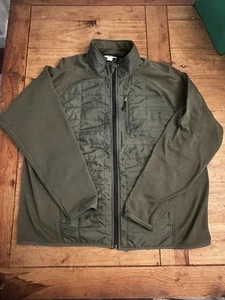 Giacca trapuntata Orvis verde scuro manica lunga full zip taglia 2XL - Foto 1 di 4