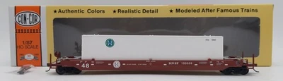 Con-Cor 0001-198902 HO BNSF Container Car w/48FT Sea Container #1153556 LN/Box - Image 1 of 4