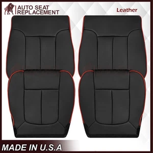 2011 2012 2013 2014 For Ford F150 Front Leather Replacement Seat Cover In Black - Picture 1 of 28