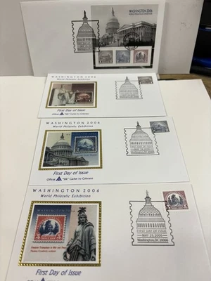 First Day Cover Washington 2006 World Philatellic Exhibition 4 covers $1,$2,$5 + - Image 1 of 4