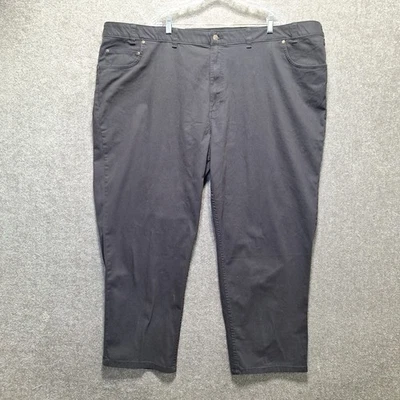 NUEVO Pantalones Harbor Bay HB Continuous Comfort Para Hombre Negros 56x30 Frente Plano Elastizados Foto 1 de 4