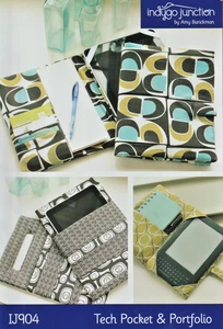 Tech Pocket & Portfolio - SEWING PATTERN -Indygo Junction - IJ904 - Picture 1 of 3