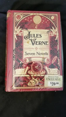 Jules Verne - Seven Novels Leather Bound Gold Edge SEALED Barnes and Noble - Image 1 of 4