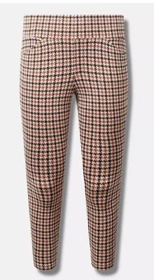 Pantalón Torrid Pocket Pixie Skinny Studio Luxe Ponte tiro alto 1R pata de gallo a cuadros Foto 1 de 4