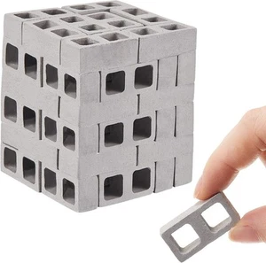Civaner 50 Pcs Miniature 1/12 Scale Mini Bricks Concrete Tiny Dollhouse... - Picture 1 of 7