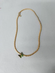 Fabuloso Collar Gargantilla Colgante Mariposa Tono Dorado Vintage Avon 15" - Imagen 1 de 5