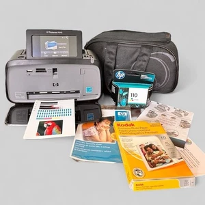 HP Photosmart A646 Digital Photo Inkjet Printer Ink 110 Case Paper Accessories - Picture 1 of 11