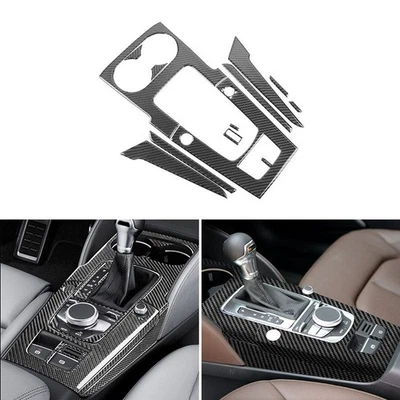 RHD Center Console Water Cup Gear Shift Panel Cover Trim For Audi A3 S3 8V 13-19 - image 1 of 4