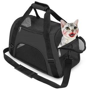 Cat Carrier Airline Approved Pet Carrier,Soft-Sided Pet Travel Carrier for Ca... - Picture 1 of 7