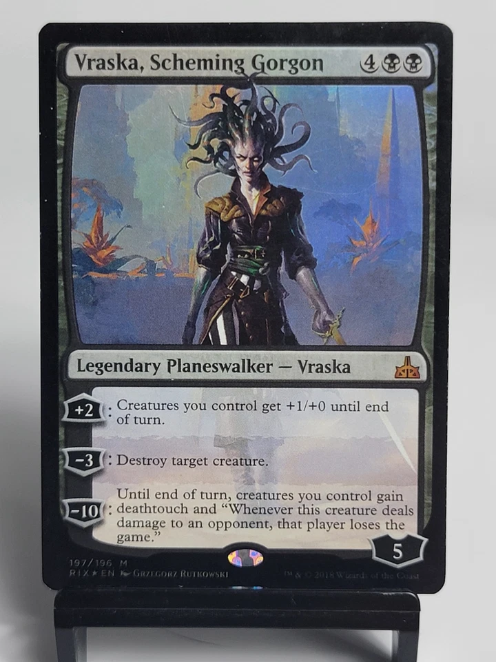 Magic the Gathering - Rivals of Ixalan - Vraska, Scheming Gorgon - HP - Image 1 of 1