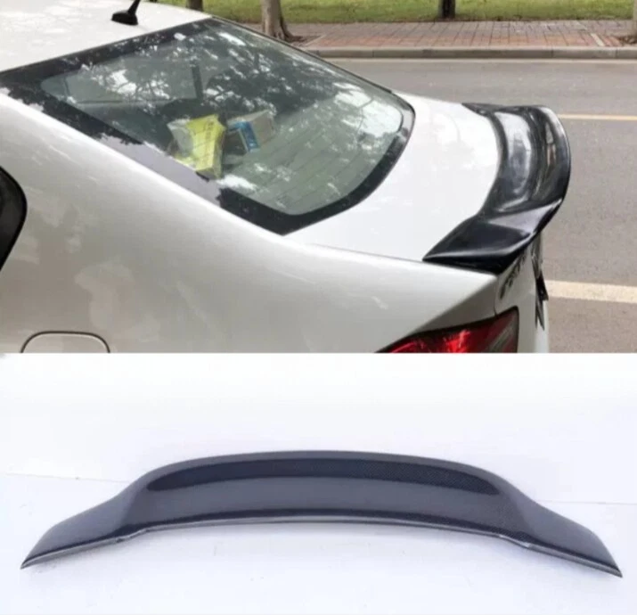 Alerón de techo ventana trasera plana de fibra de carbono para Honda City 2007-2013 sedán Foto 1 de 4