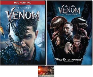 Marvel's VENOM & VENOM 2 LET THERE BE CARNAGE DOUBLE FEATURE 2 DVD Movie Set New - Picture 1 of 4